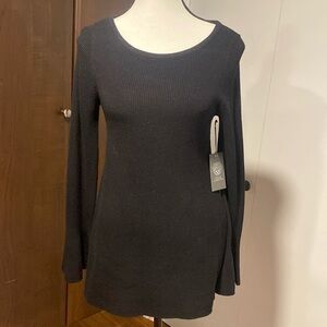 Vince Camuto Black Tunic Sweater